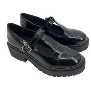 Steve Madden Black Flats with Buckle